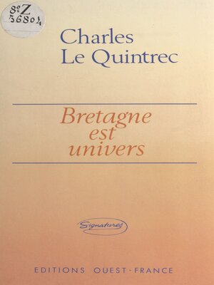 cover image of Bretagne est univers